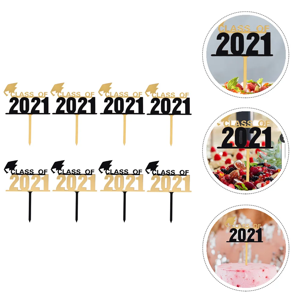 

Graduation Cupcake Cake Grad Toppers Congrats Congratulations Dessert Insertbeautiful Decor Acrylic Decoration Topper