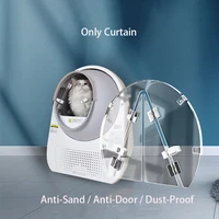 transparent anti sand curtain deodorant door accessories for catlink cat litter box only curtain not included bedpan