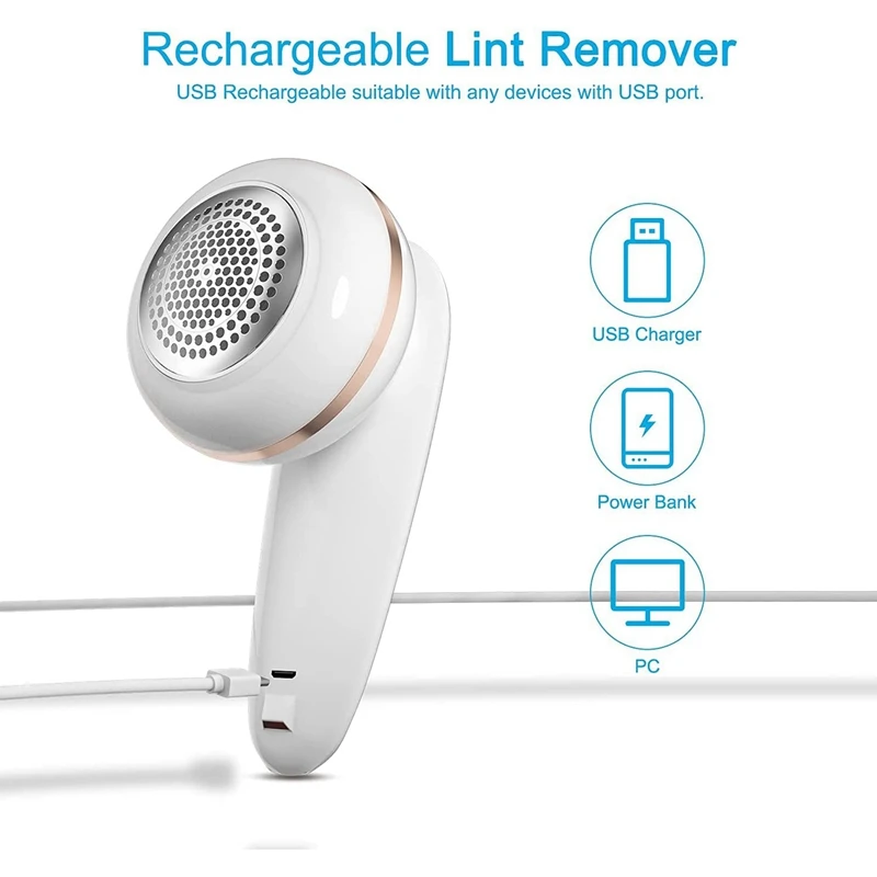 

Sweater Fabric Shaver,Rechargeable Electric Lint Remover And Replaceable Stainless Steel Blade For Clothes,Sweater,Couch