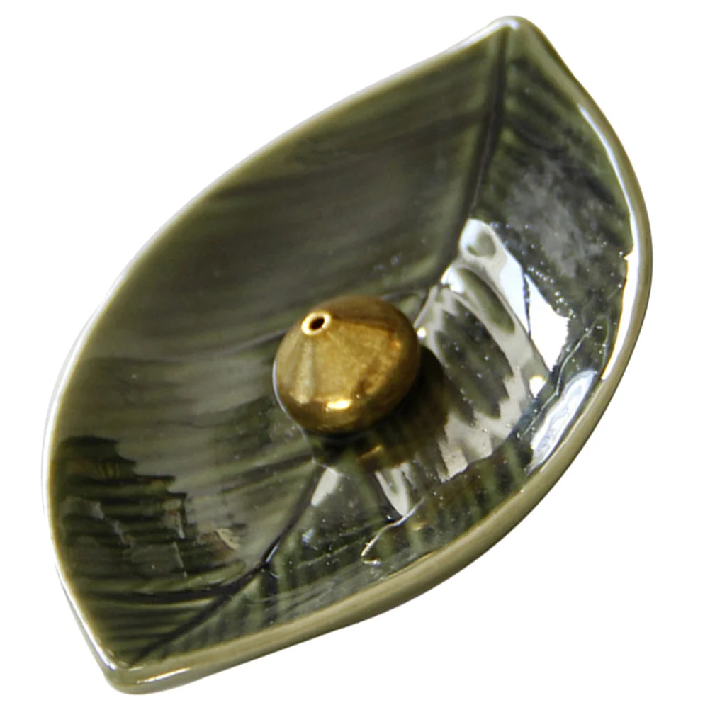 

Table Decoration Home Furnace Leaf Shaped Burner Holder Sticks Handheld Desktop Ornament Decorative