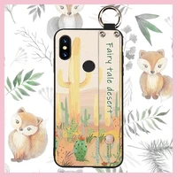 Dirt-resistant Silicone Phone Case For UMIDIGI Pro ring painting flowers Back Cover Kickstand