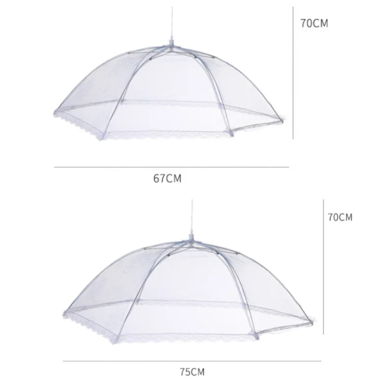 складной чехол для еды зонтик от комаров еда овощей фруктов дышащая сетчатая