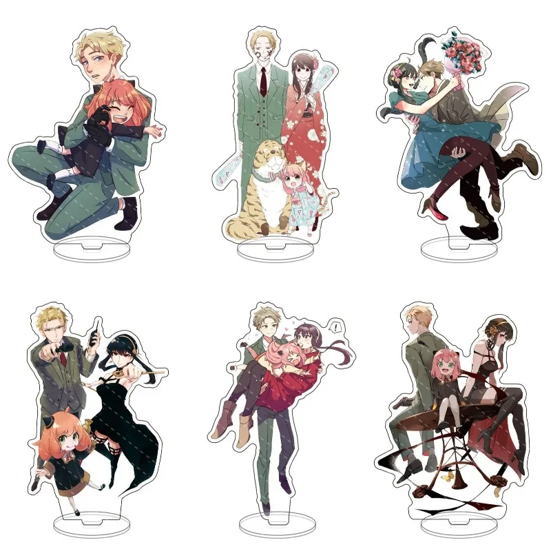 

Japan Anime SPY FAMILY Action Figures Anya Loid Yor Character Acrylic Stand Model Toy Plate Desk Decor Prop Fans Collection Gift