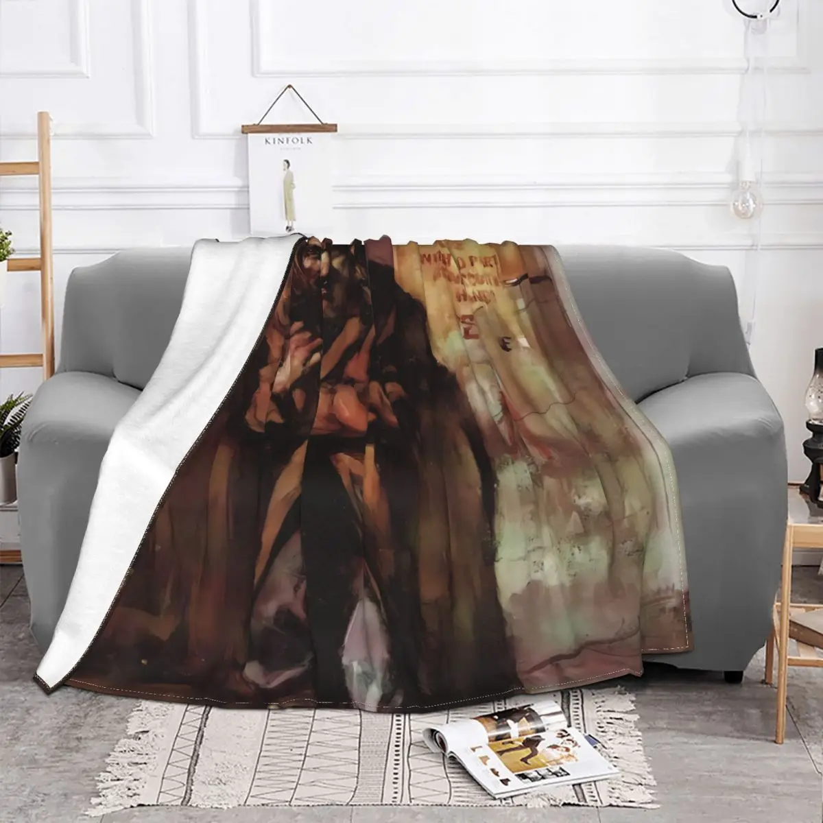 Aqu Senin Альбом Музыка Jethro Одеяло с тюлевой лентой Покрывало на кровать Плюшевое