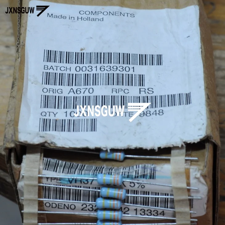 Новинка, металлический пленочный резистор PH A670 5% 1/2W330K 9x3,5 мм P25 мм, 0,5 Вт, 330 к, термостойкость 1/2 Вт, 330 к, 3 Вт, 10 шт.