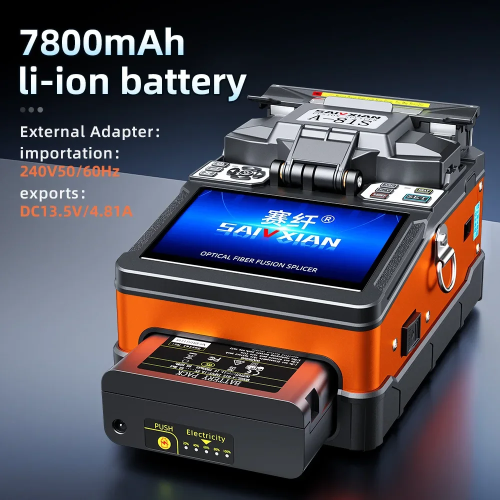 SAIVXIAN A-81S оранжевый полностью автоматический сварочный аппарат для оптоволокна