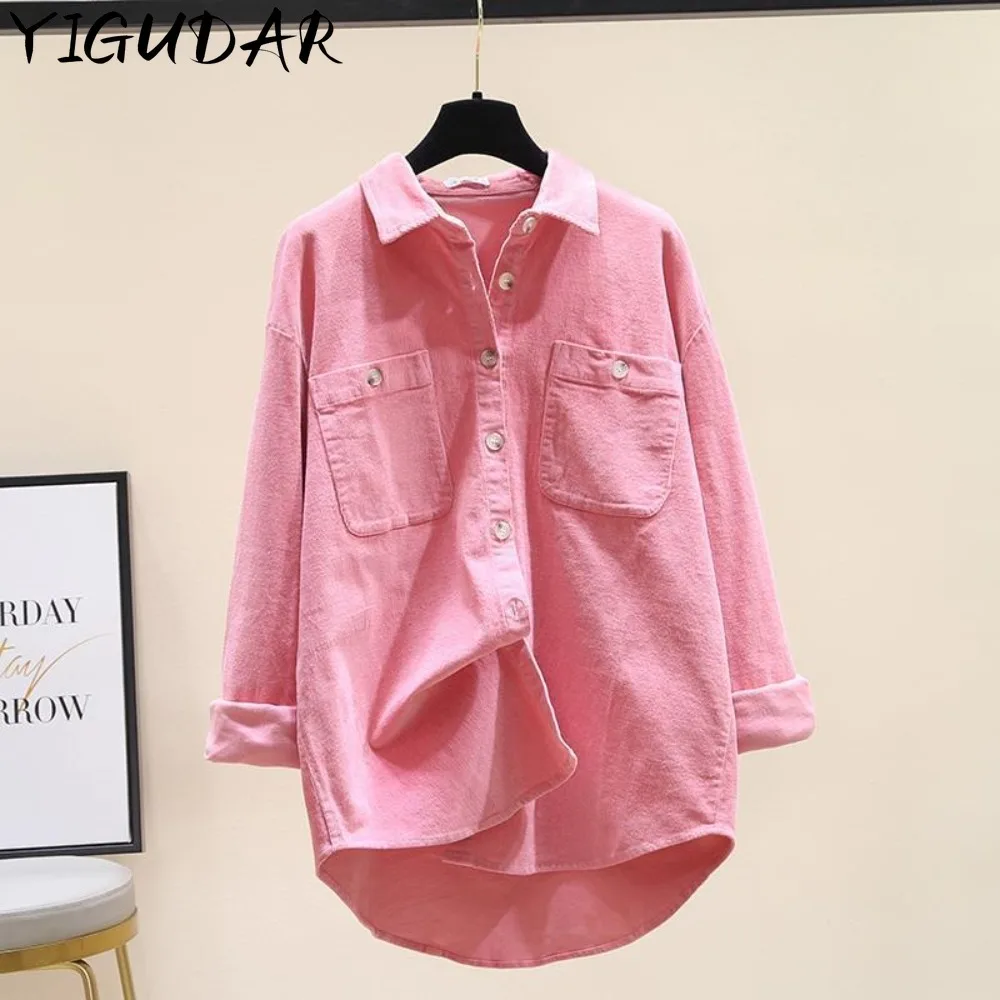 

100% Cotton Shirt Women's 2023 Spring Summer New Coat French Loose Jackets Female Long-Sleeved Blouse Single-Breasted Ladies Top