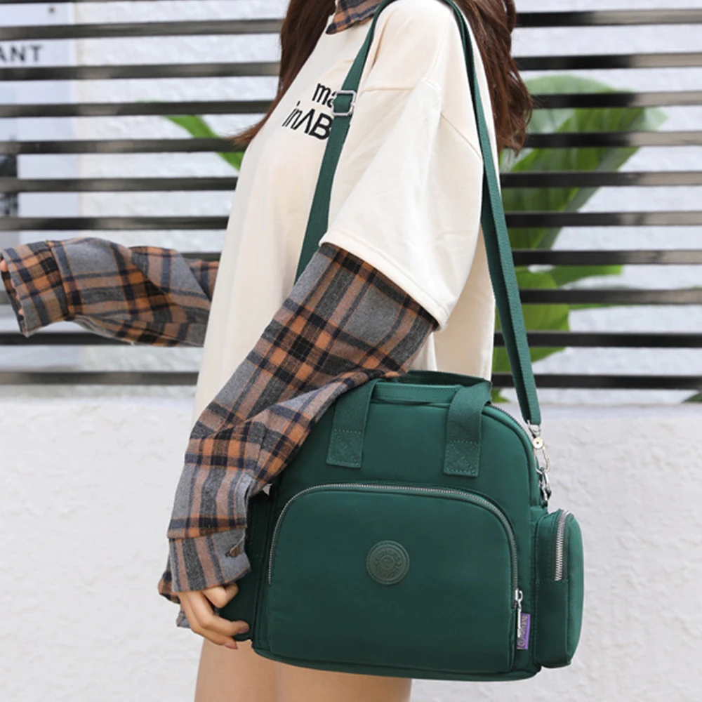 Women's Travel Back With Soft Handle Large Capacity Horizontal Bag With Usb Port Zipper Backpack Multifunctional Zipper Backpack