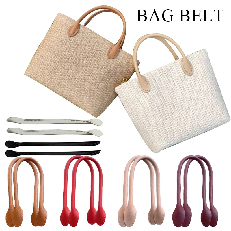 

1Pair PU Leather Handle Detachable Shoulder Bag Belt DIY Replacement Accessories Handbag Band Handle Strap Gift Box Handle 32cm