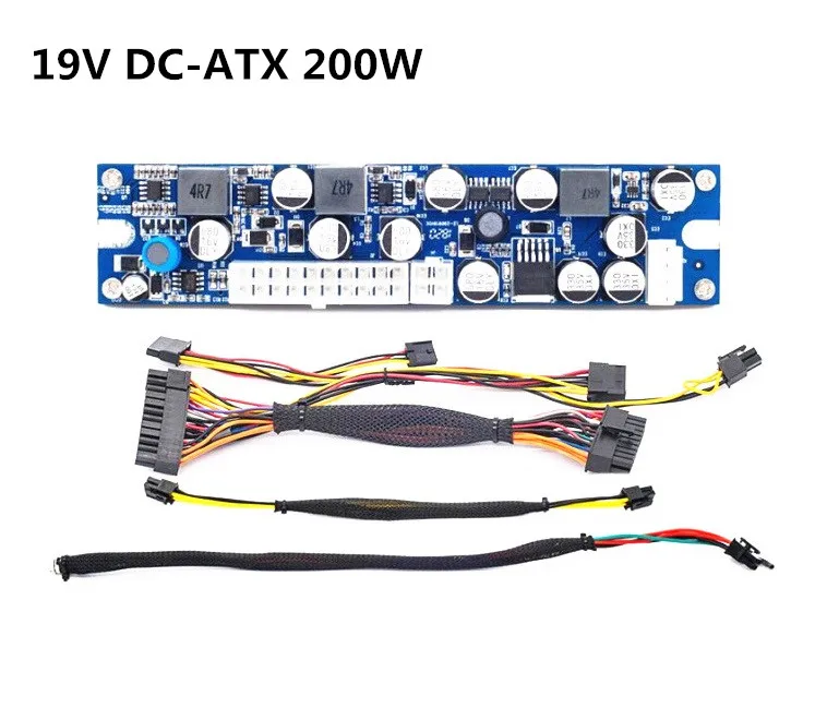 

DC ATX PSU 19V 200W Pico ATX Switch Mining PSU 24pin MINI ITX DC to ATX PC Power Supply For Computer
