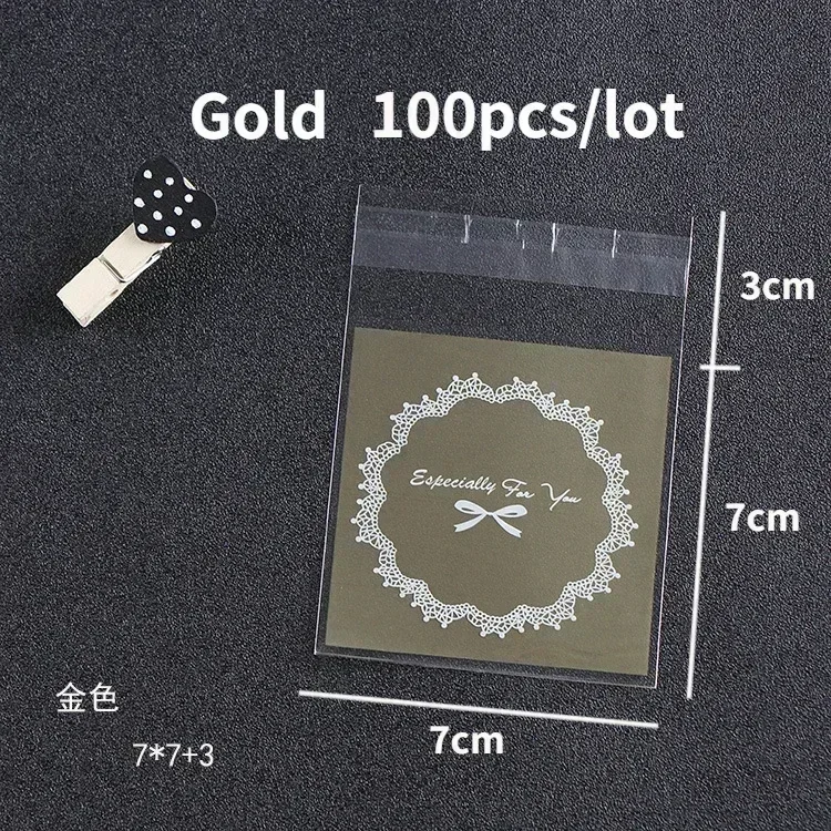 

Пластиковые прозрачные пакеты для конфет 100 шт.