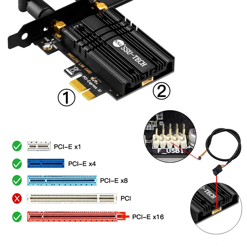Беспроводная PCIe Двухдиапазонная 3000M адаптер Wi-Fi Intel AX200 6 Bluetooth 2 4 5 1. 11ac/ax сетевая
