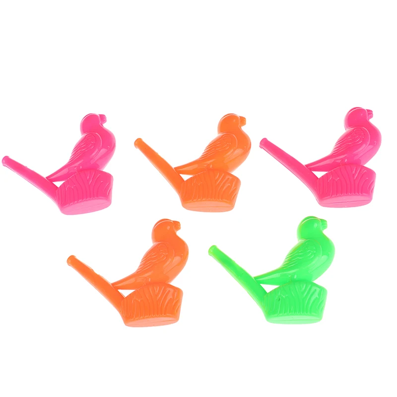 5Pcs/set Kawaii Colorful Water Bird Whistles Toys for Kid Birthday Party Favors Goody Bags Giveaways Pinata Class Treasure Box