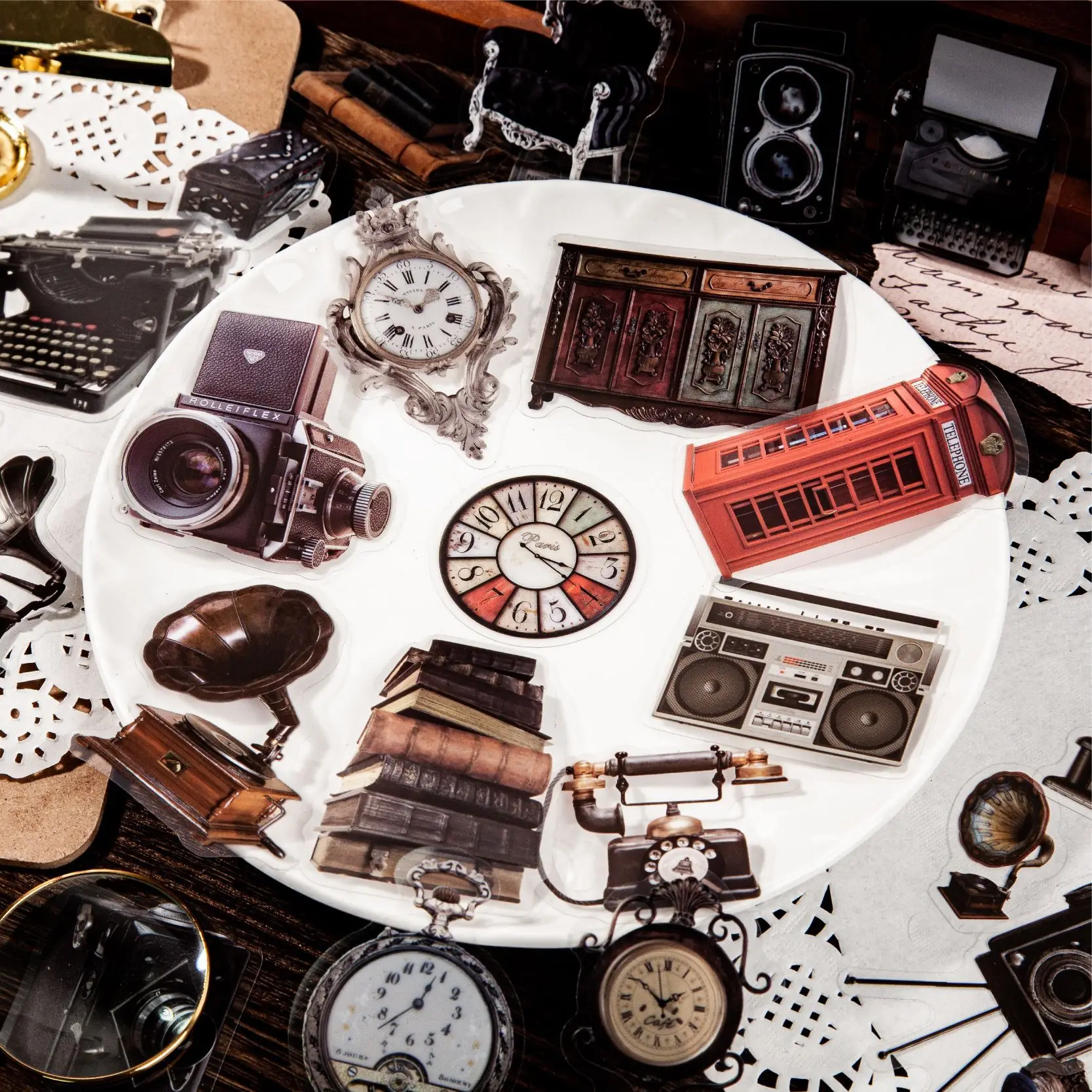 

20 комплектов/1 лот, кавайная фотография, Sino-кубинский фотографический планер, декоративная фотография