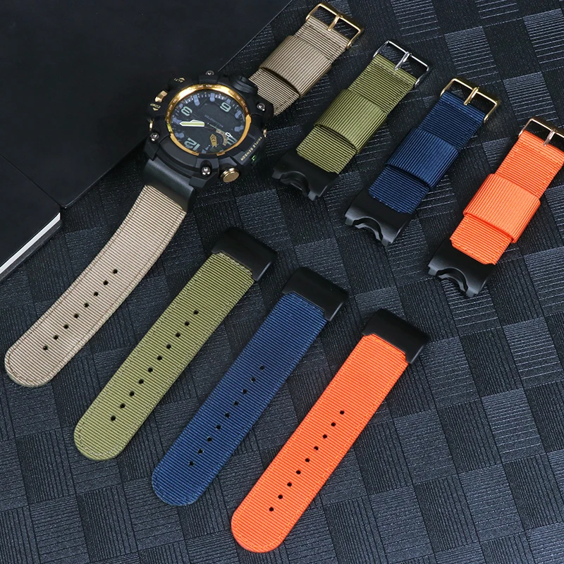 Фото Сменный ремешок для часов Casio G-Shock, GWG-1000, с тканевым браслетом Gshock, GWG1000-1A Вт №5