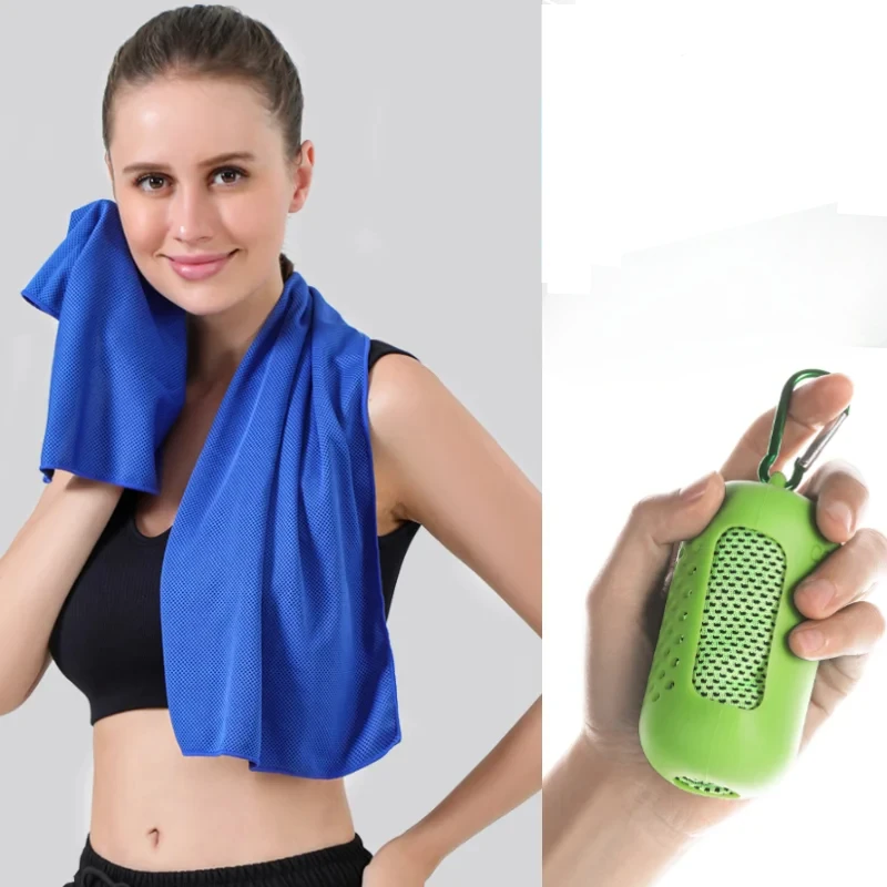 Портативный мини-набор из силикагеля холодное полотенце полиэфирного волокна