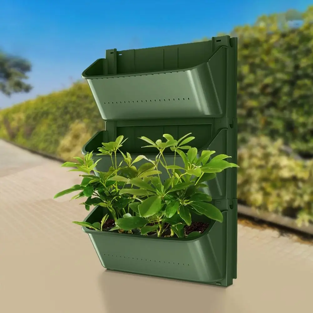 

Пластиковый подвесной горшок для суккулентов зеленый