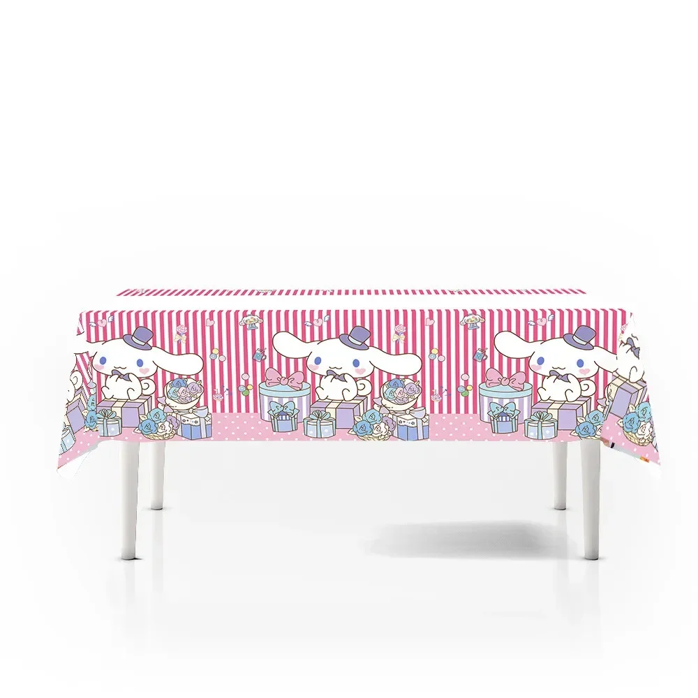 Cinnamoroll вечерние бумажные тарелки и стаканы скатерть одноразовая посуда набор для