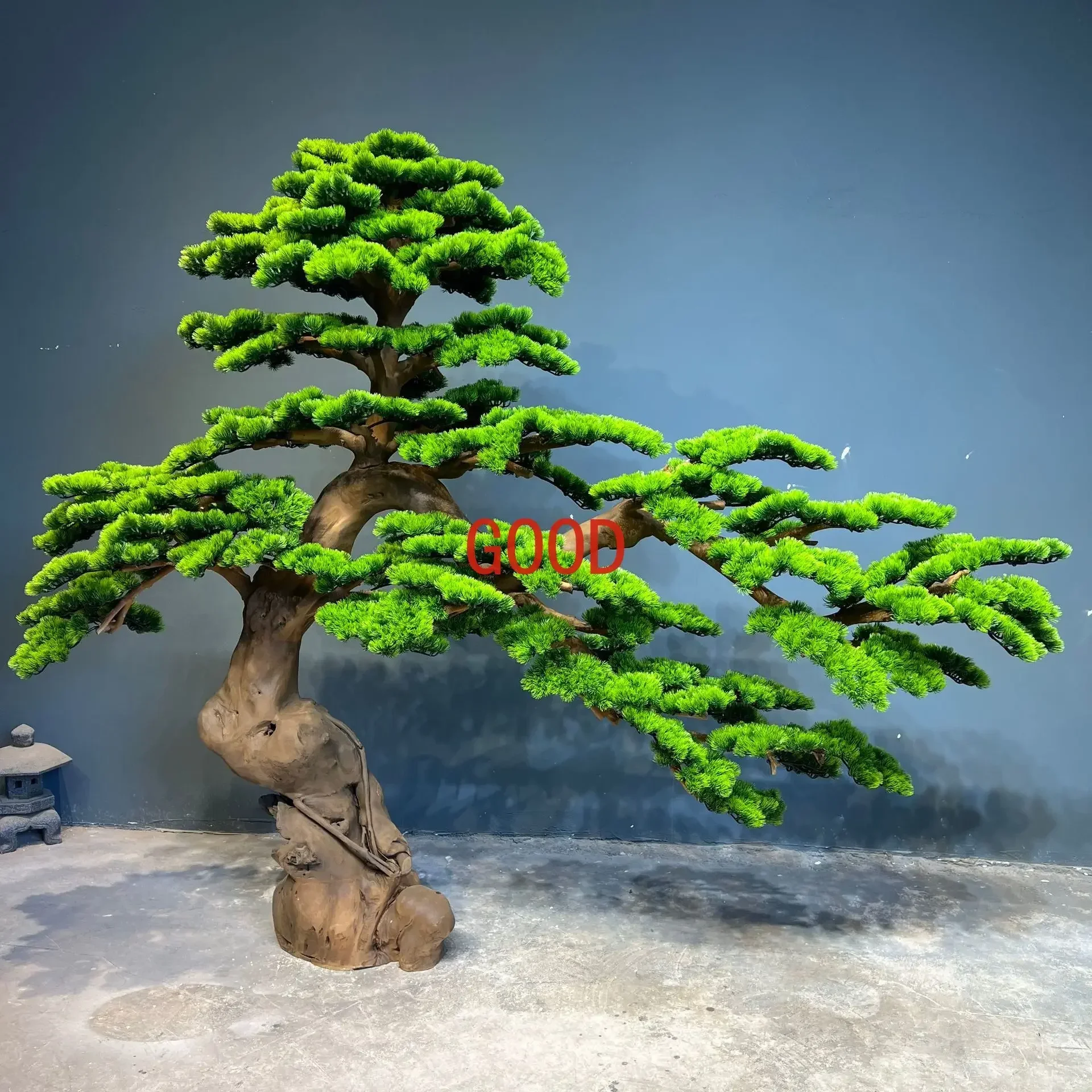 Фото Искусственные деревья: имитация сосны Podocarpus Macrophyllus, большие декоративные сосны для приветствия гостей №3