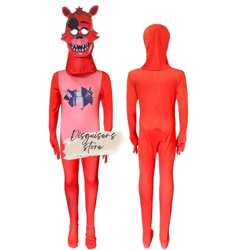 Фото Ужасный карнавальный костюм для детей: комбинезон Фредди из Five Nights at Freddy's, косплей Кошмарный Бонни, FNaF, аниме, рождественский подарок для ребенка №3