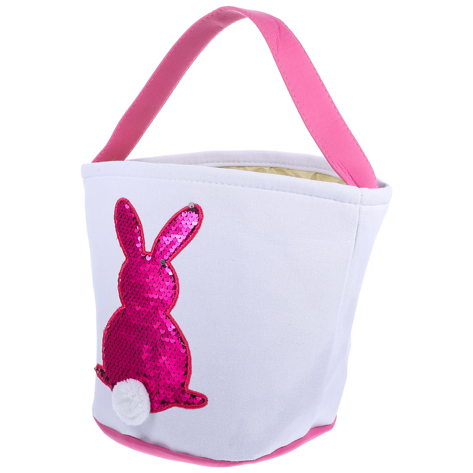 

Rabbit Print Tote Bag Easter Basket Easter Egg Bag Easter Candy Basket Easter Storage Bag for Kids
