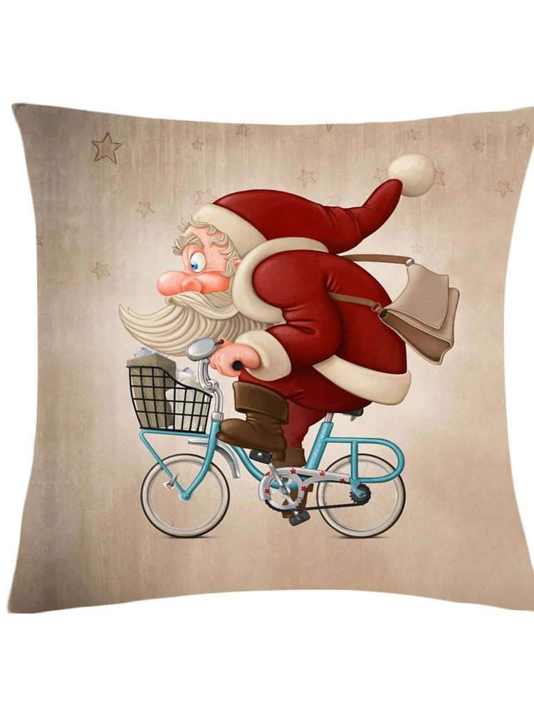 Рождественский чехол для подушки милый креативный мультяшный 45x45 украшение