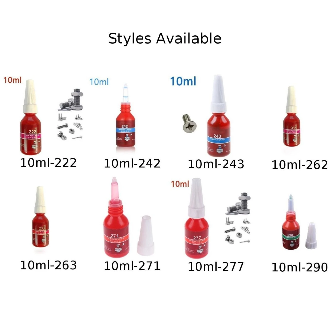 10 мл винтовой фиксатор резьбы 222 242 243 262 263 271 277 анаэробный клейкий герметик