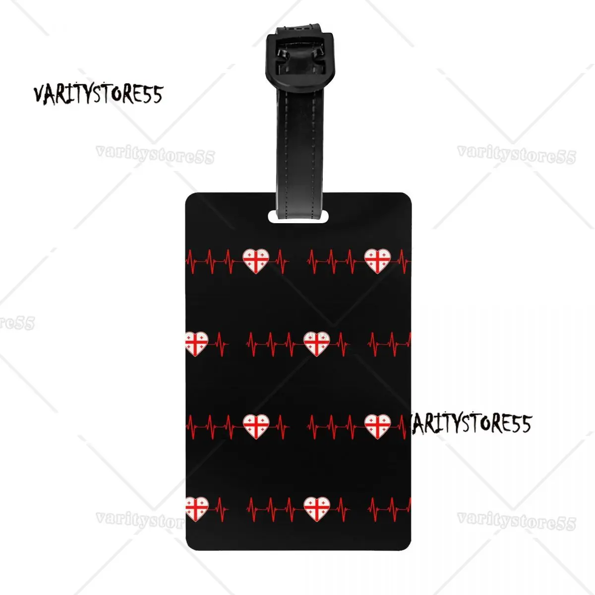 Багажные бирки с флагом Грузии на заказ Heartbeat семейные багажные грузинским
