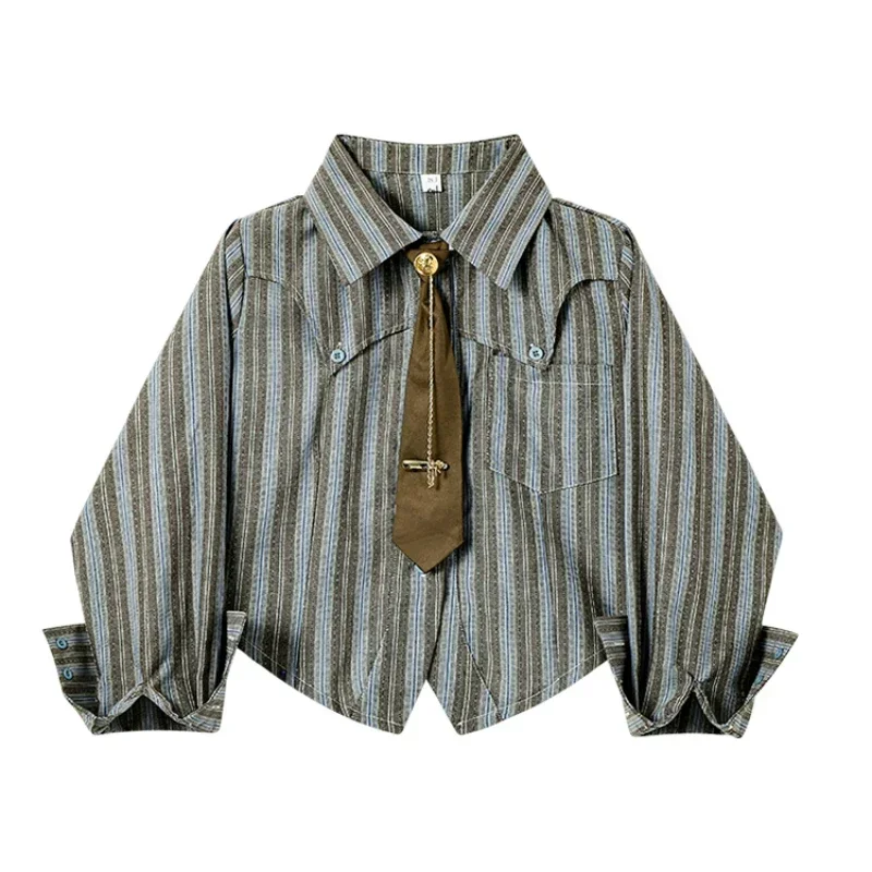 Женские рубашки Sleepy Bunny из хлопка в полоску