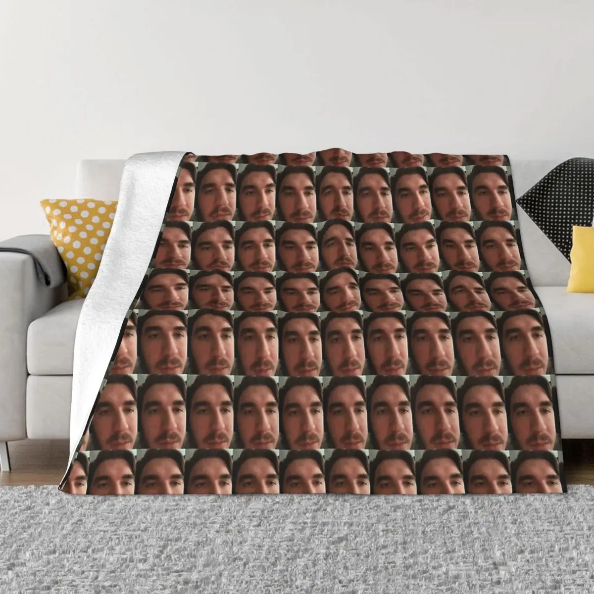 

Schlatt Handsame Man Blankets Coral Fleece Plush Decoration Bedroom Bedding Couch Bedspread