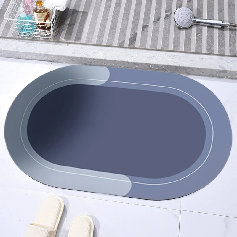 Absorbent Bath Mat Solid Color Bathroom Rug Napa Skin Doormat Non-silp Tapis Easy To Clean alfombras para | Дом и сад