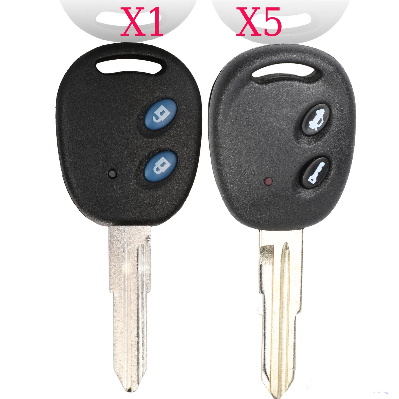 

Jingyuqin X1 X5 удаленный автомобильный ключ для Chevrolet Lechi Spark необрезанный латунный лезвие пустой чехол для ключа че...