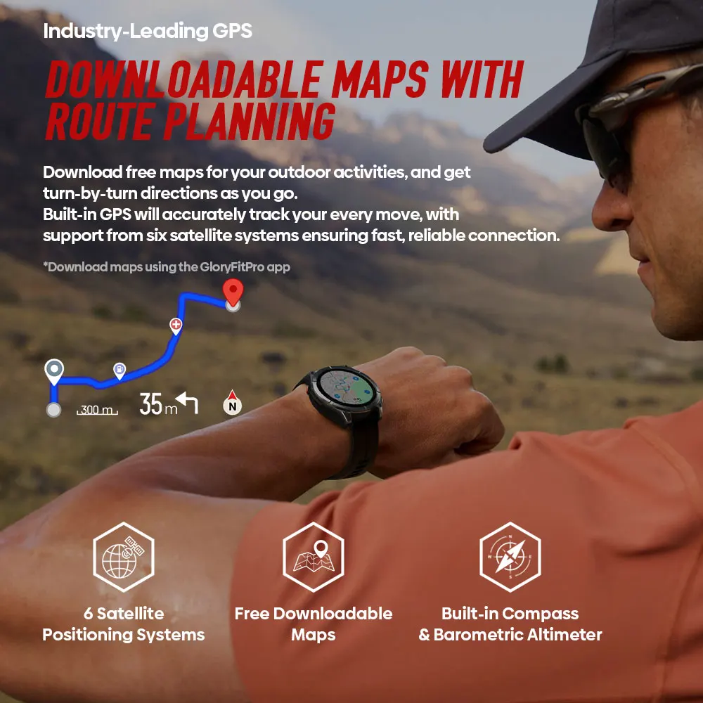 Фото Новые умные часы Zeblaze Stratos 4 Pro с GPS, 1.43'' AMOLED-дисплеем, двухцветным фонариком, хранилищем для музыки и 170+ режимами тренировок №4