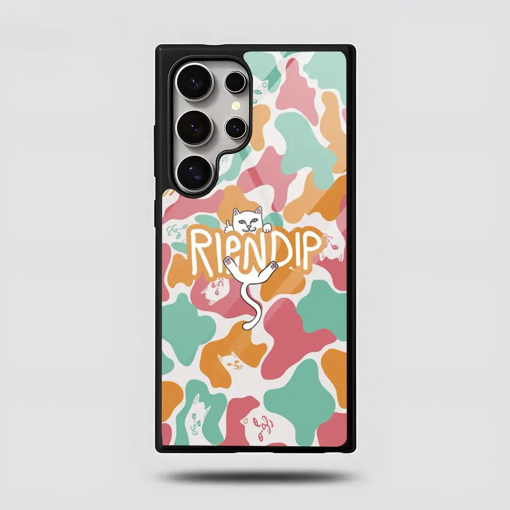 Фото Забавный чехол для телефона R-Ripndipes Cat для SAMSUNG S26 25 24 S22 S20 ULTRA S21 S30 23 Note5 S8 Plus S9 S10E Lite PC+TPU Funda №4