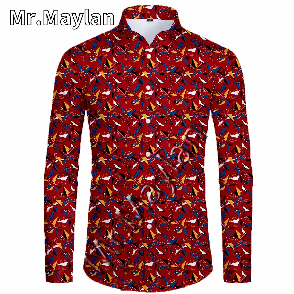 

Psychedelic 3DPrint Red Shirt Hawaii Shirt Men Spring Long Sleeve Shirt Men Shirts 2022 Oversized 5XL Shirt Camisas Masculinas-6