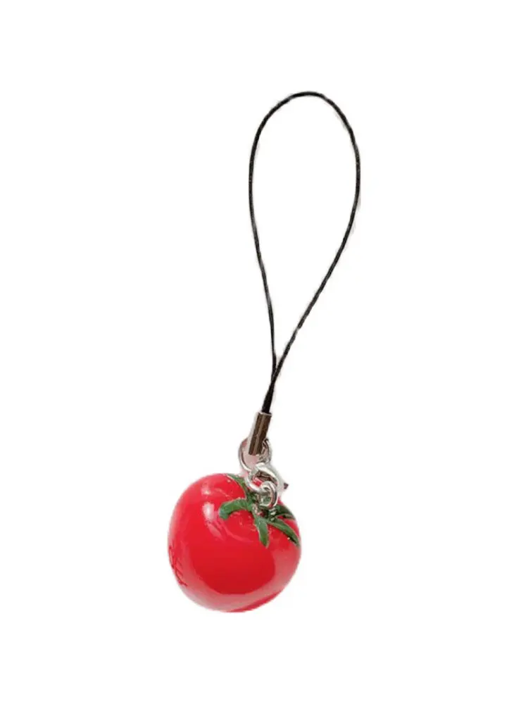 

1pc Strawberry Tomato Mobile Phone Straps Fruit Smart Phone Strap Lanyard For IPhone/Samsung Case Keys Chain Decoration Ornament