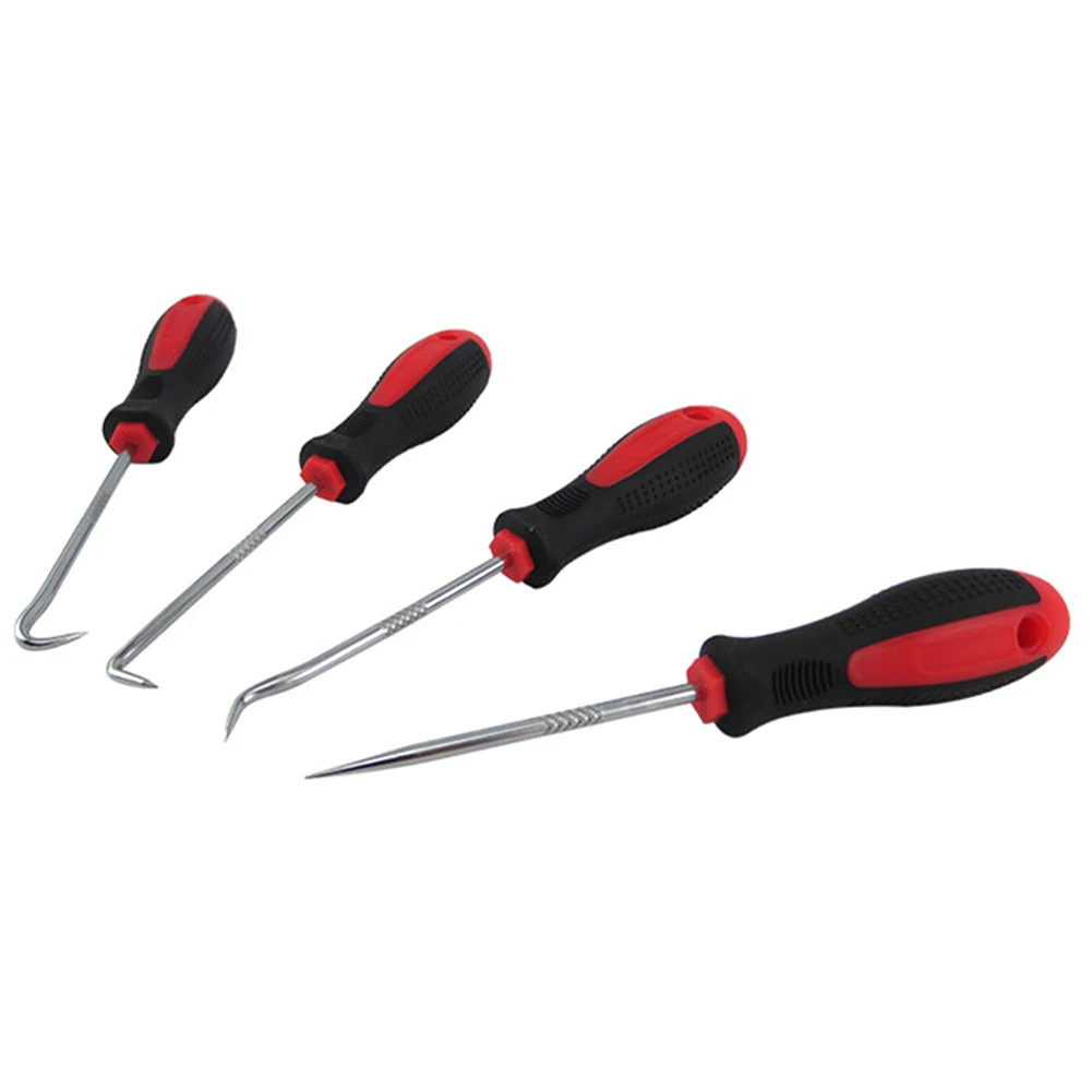 

4pcs Useful Puller Car Accessories Gasket Portable O Ring Pick Hooks Craft Hand Tool Set Oil Seal Screwdriver Remover Durable