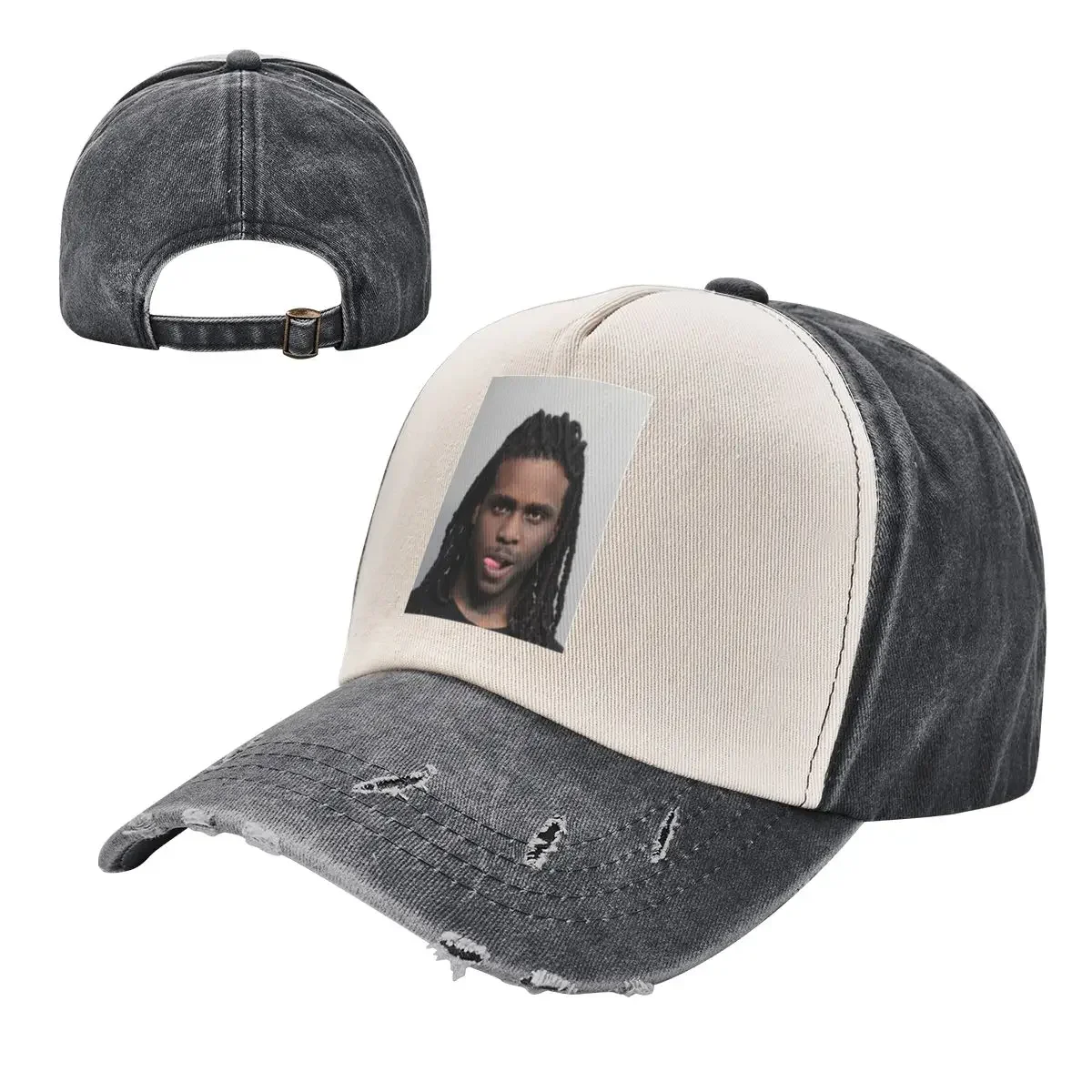 Фото «Gief Keef Mugshot» Chief Keef Aint Bout This Chief Keef Aint Bout That Love Sosa Стильная футболка с графическим принтом Chir Бейсбольная кепка №3