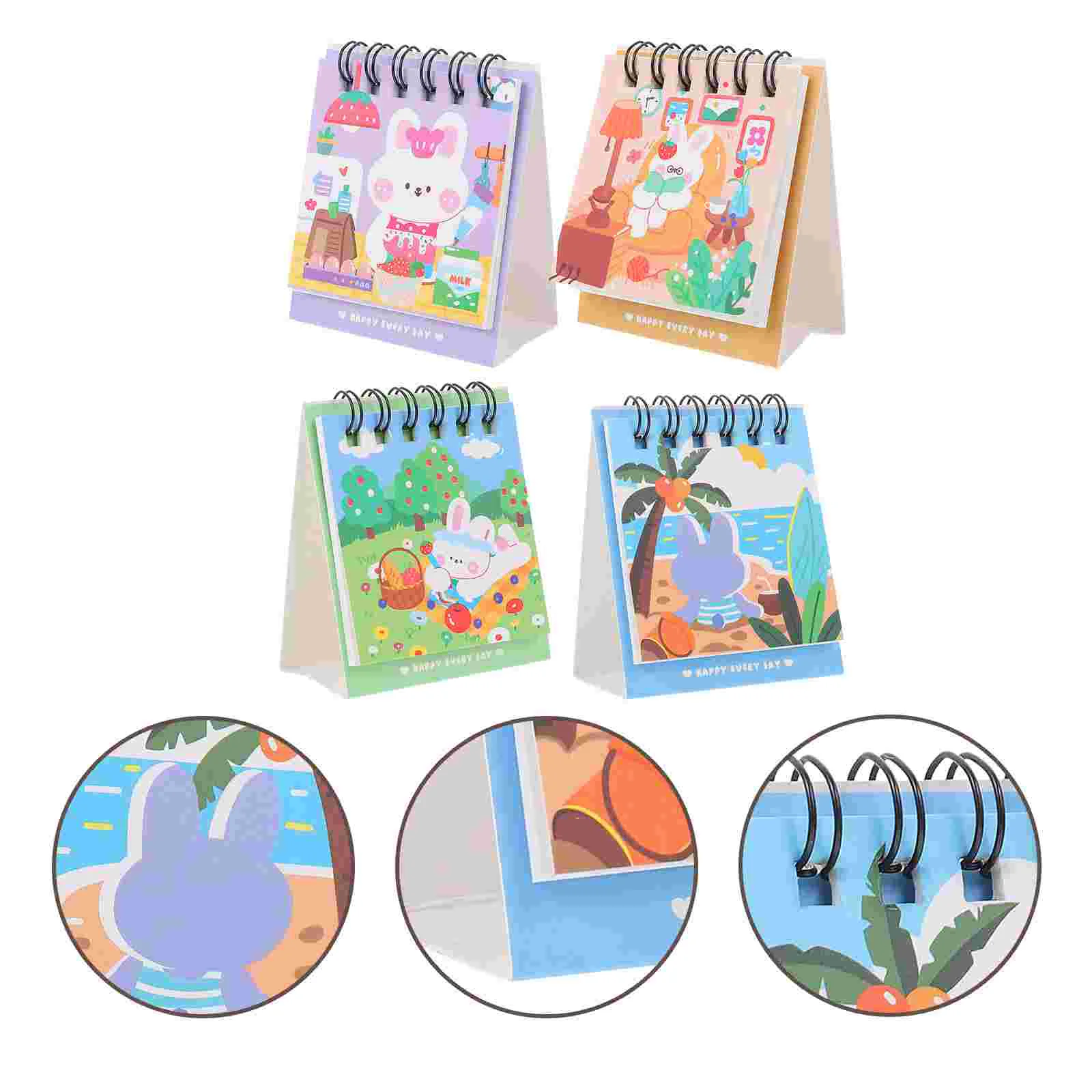 

Calendar 2023 Desk Table Standing Monthly Tabletop Ministand Calendars Tent Desktop Pad List Easel 12 Doflip Countertop Cartoon