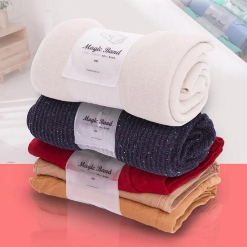 

Supplies Finishing Storage Shirt Pants Storage Storage Belt Self-Adhesive Clothes Organizer Clothes Roll Strapping