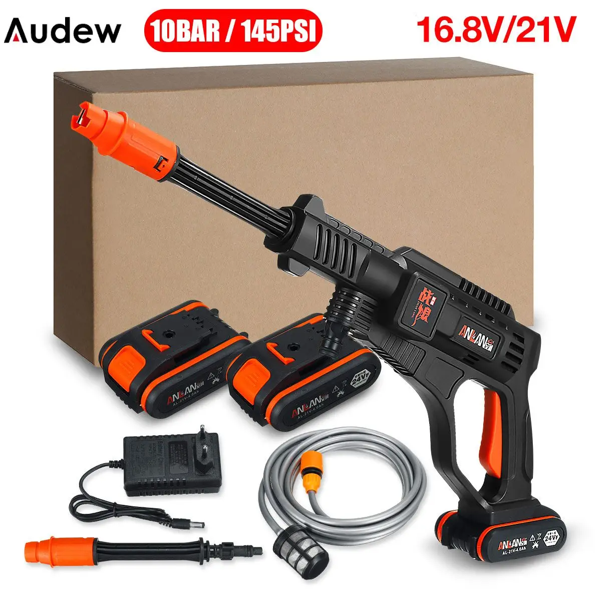 Автомойка высокого давления 22000 мАч 220 В С литий-ионным аккумулятором |