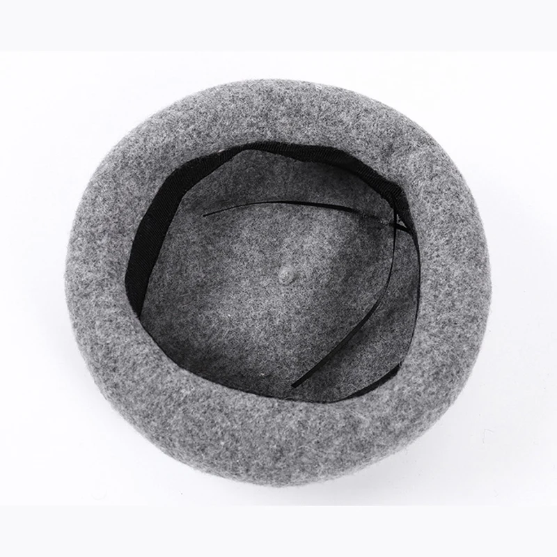 Детский шерстяной берет мягкий в Корейском стиле Повседневная шапка на осень и