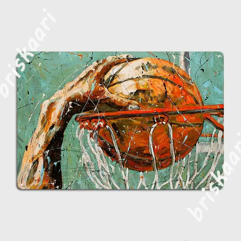 

Basketball Shot Or Slam Metal Sign Club Bar Poster Wall Pub Personalized Tin Sign Poster