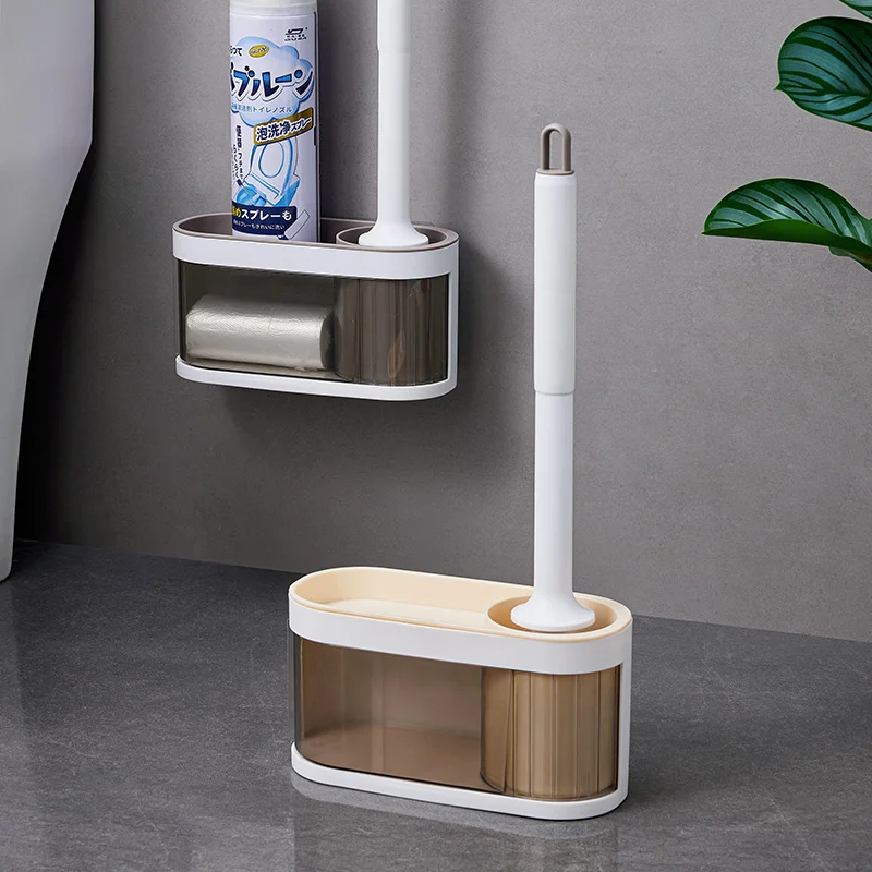 Домашняя Щетка Для Унитаза С Комбинированным Чистящим Уголком Настенный