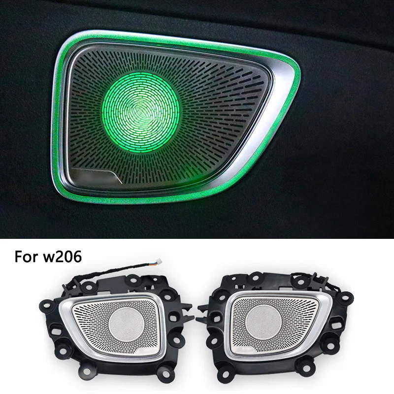 

For Mercedes Benz C Class W206 C220 C300 C260 Four Door Midrange Speaker Cover Ambient Light Car Audio Cover Speaker Decoration