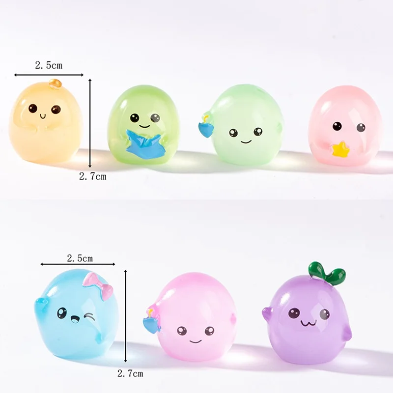 7 шт./набор разноцветные светящиеся маленькие яйца