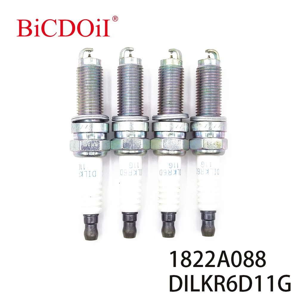 

4Pcs/6Pcs 1822A088 DILKR6D11G Dual Iridium Spark Plug For Mitsubishi RVR 2.0L L4 2011-2014 DILKR6D-11G 95264 Ignition System