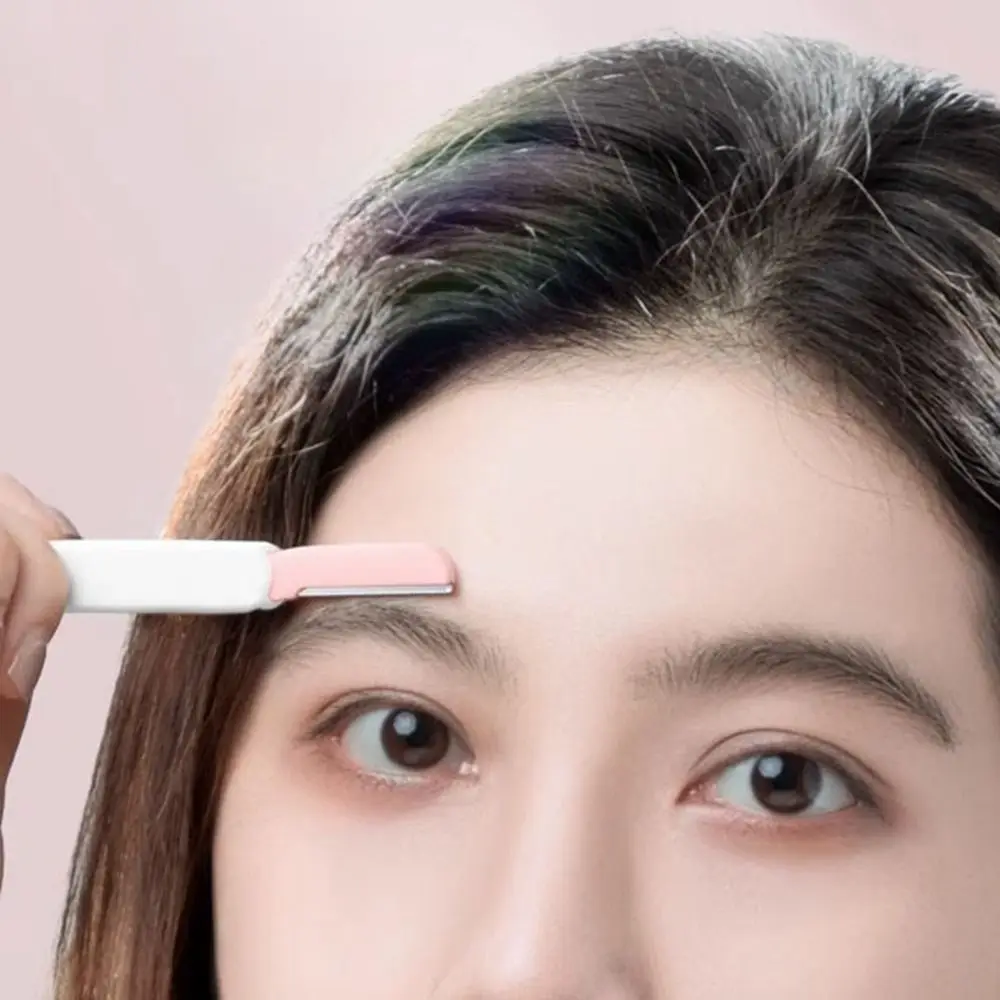 Выдвижная Бритва для бровей из нержавеющей стали триммер Женская бритва лезвия