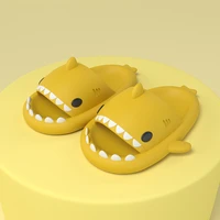 man women shark slippers 2022 summer home anti skid solid 11 color couple outdoor cool indoor household funny kids slipper