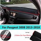 SJ Нескользящая Внутренняя крышка приборной панели автомобиля, коврик для приборной панели, ковер, солнцезащитный козырек, крышка приборной панели для Peugeot 3008, 2013, 2014, 2015-2018